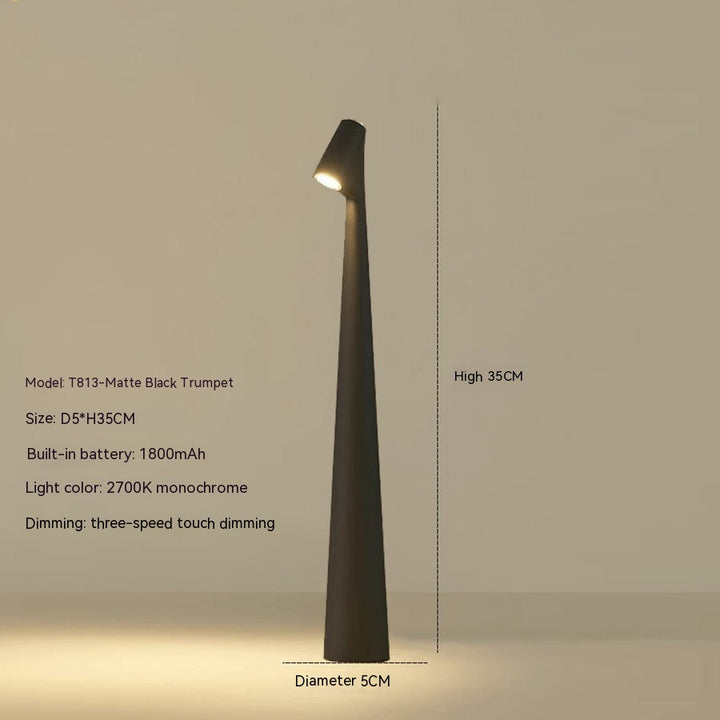 Modern Red Metal LED Table Lamp Kalsten