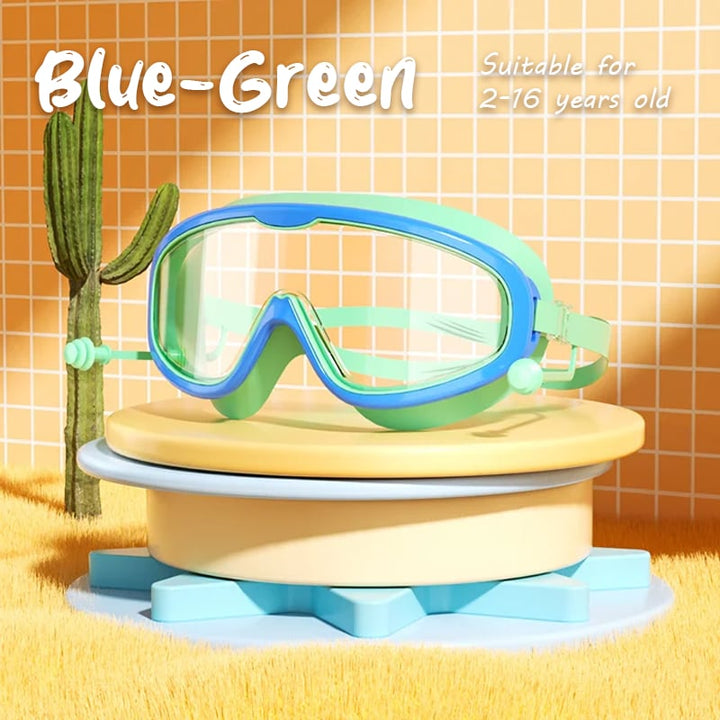 Kalsten | HD children's large frame waterproof and anti-fog swimming goggles