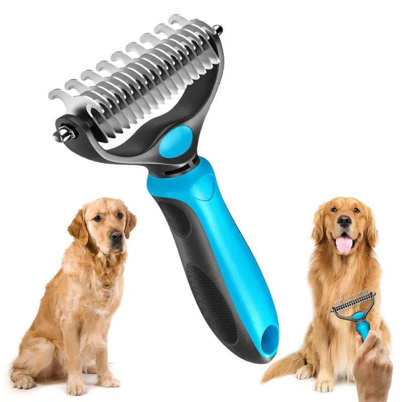 Double-sided pet grooming brush - End the hair chaos and enjoy quiet, cozy cuddle hours | Kalsten