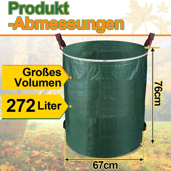 Garden waste bag garden sack 272L with lid | Kalsten