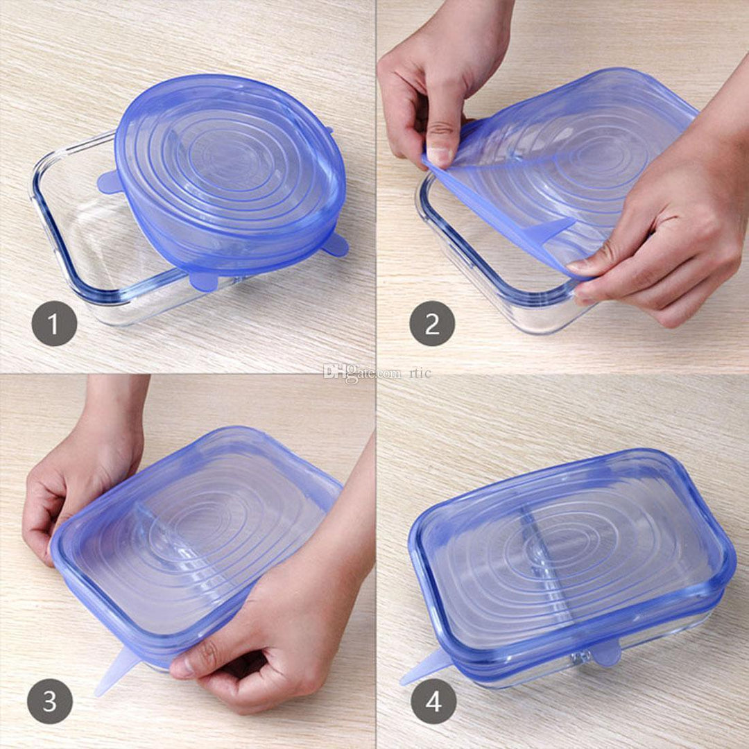 Kalsten | Air Tight Silicone Food Safety Lids (Set of 6)