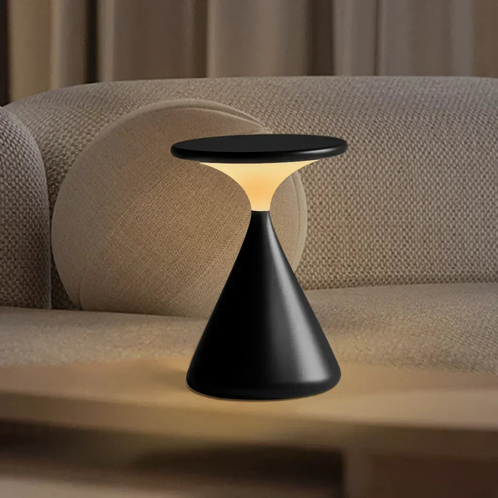 Aeron Hourglass Battery Table Lamp | Dimmable LED Table Lamp Without Cable | Kalsten