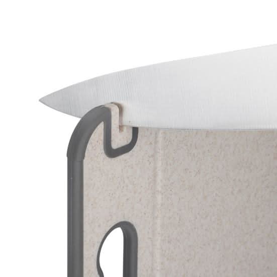 Kalsten | Dual-Sided Stainless Steel Cutting Board with Knife Sharpener