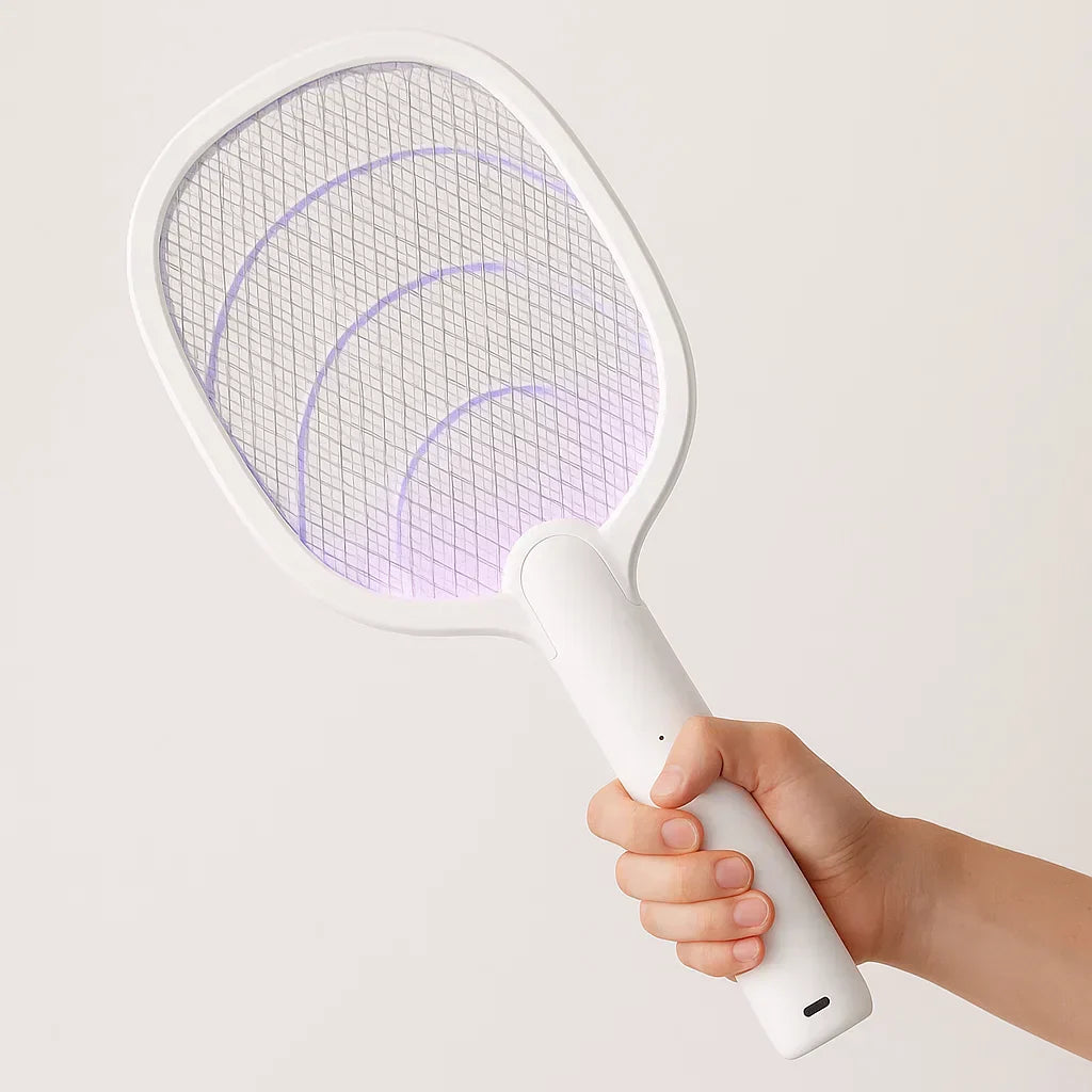 Rechargeable 2-in-1 Electric Fly Swatter and Insect Destroyer – 2500V Without Chemicals | Kalsten