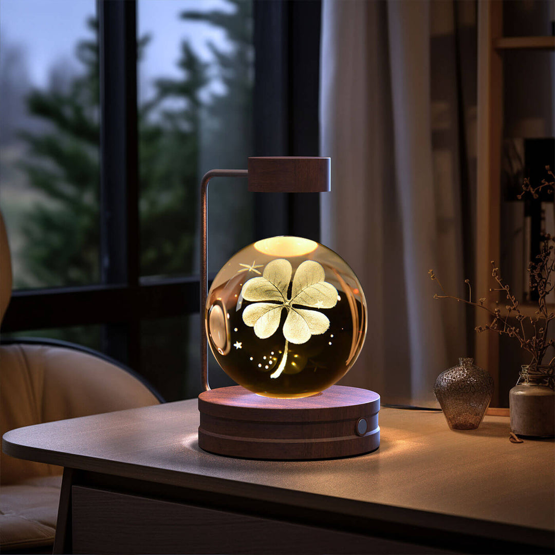 Crystal Ball Cosmic Dinosaur Indoor Night Light USB Power Warm Bedside Light Birthday Gift Night Lamp | Kalsten