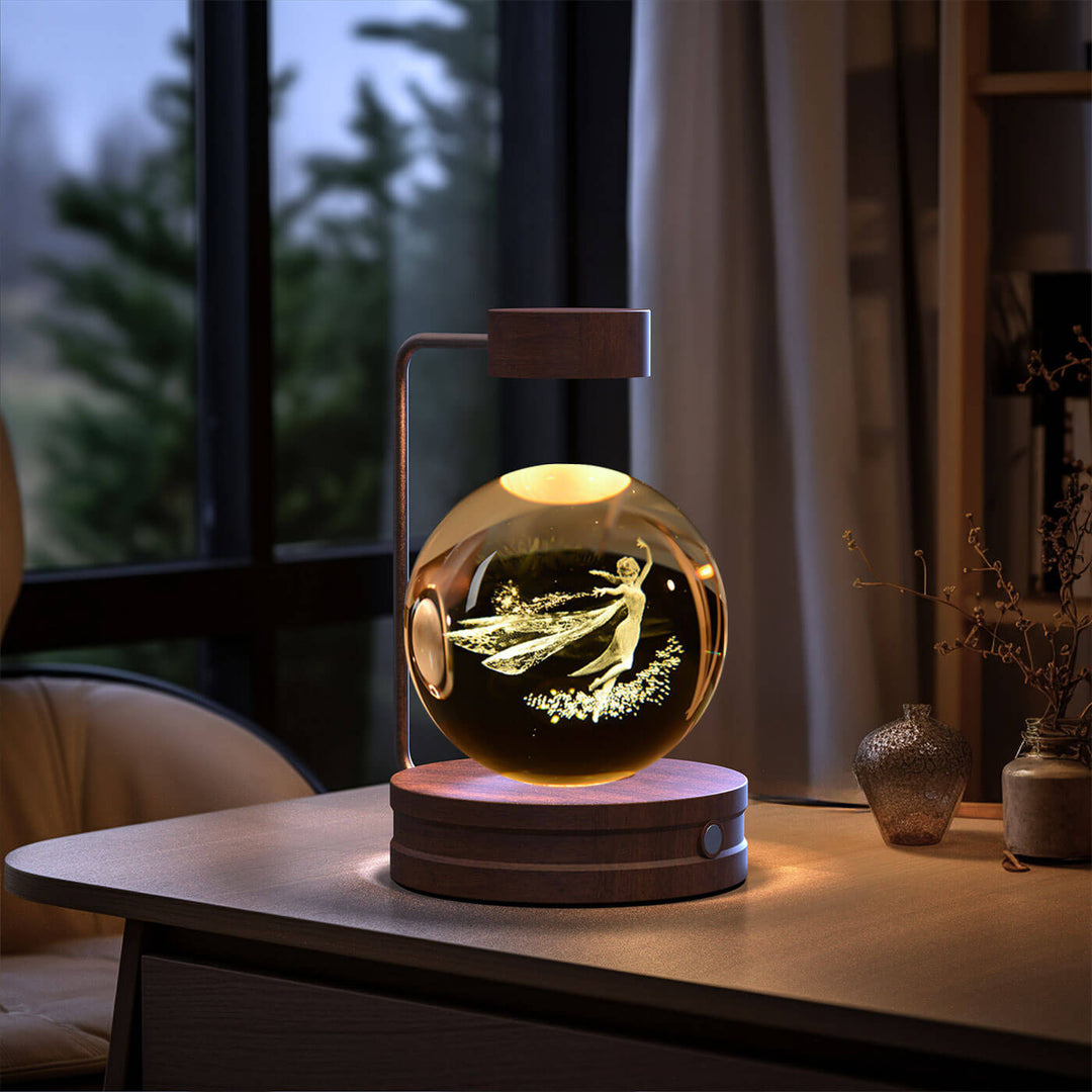 Crystal Ball Cosmic Dinosaur Indoor Night Light USB Power Warm Bedside Light Birthday Gift Night Lamp | Kalsten