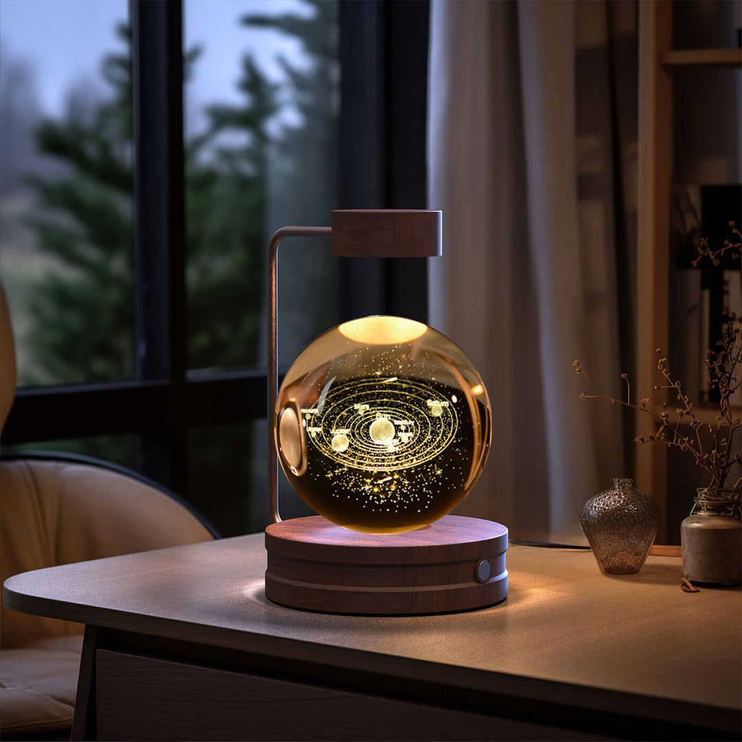 Crystal Ball Cosmic Dinosaur Indoor Night Light USB Power Warm Bedside Light Birthday Gift Night Lamp | Kalsten