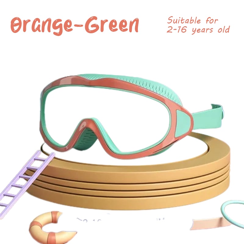 Kalsten | HD children's large frame waterproof and anti-fog swimming goggles