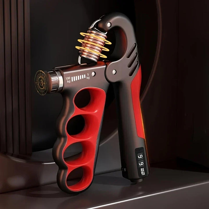 Kalsten | Adjustable Hand Grip Strengthener | 5–100KG Resistance | Rep Counter | Non-Slip Handles