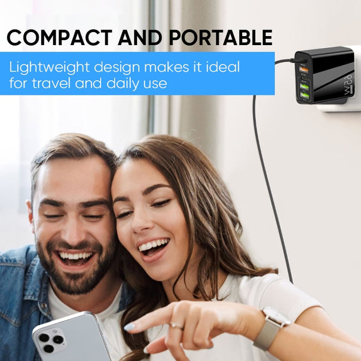 Multi-Port Adapter 65W Fast Charger - US Standard | Kalsten