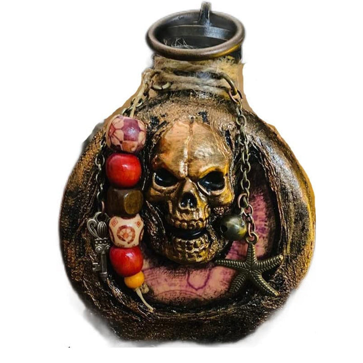 Skull Pirate Rum Bottle made of Resin | Kalsten
