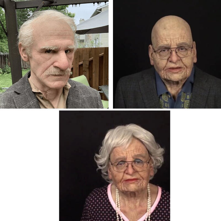 Kalsten | Creepy Old Man Mask – Realistic Latex Halloween Mask for Adults