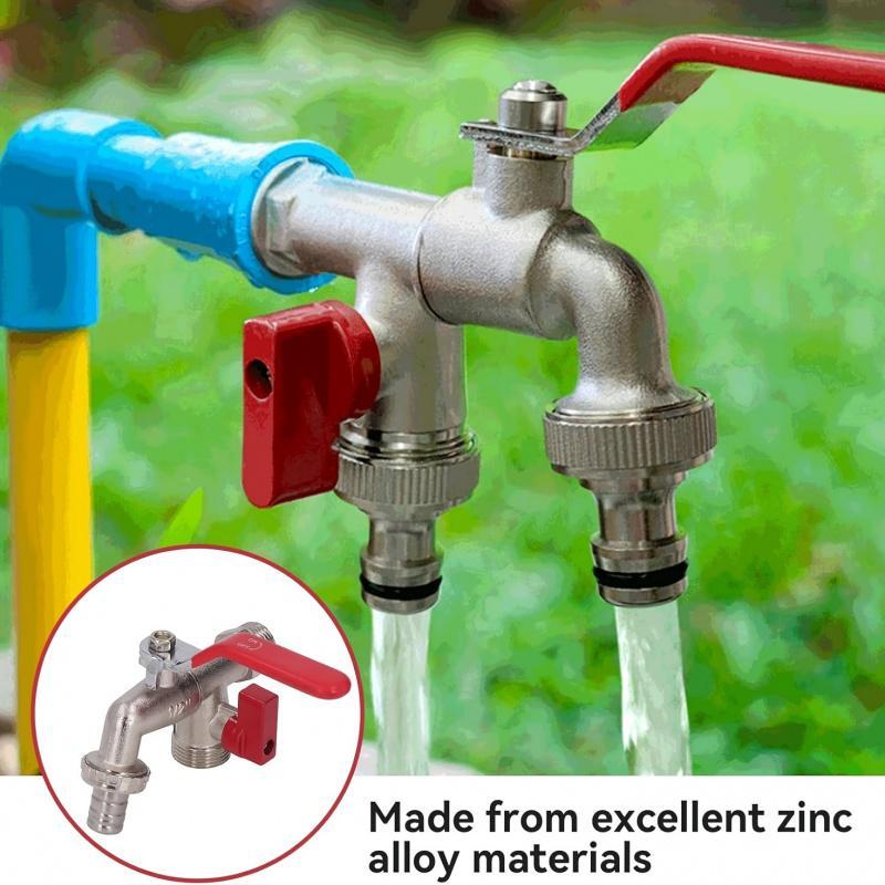 Kalsten | Dual-Outlet Stainless Garden Faucet – Rustproof 2-Way Tap with Quick Connect & Independent Valves