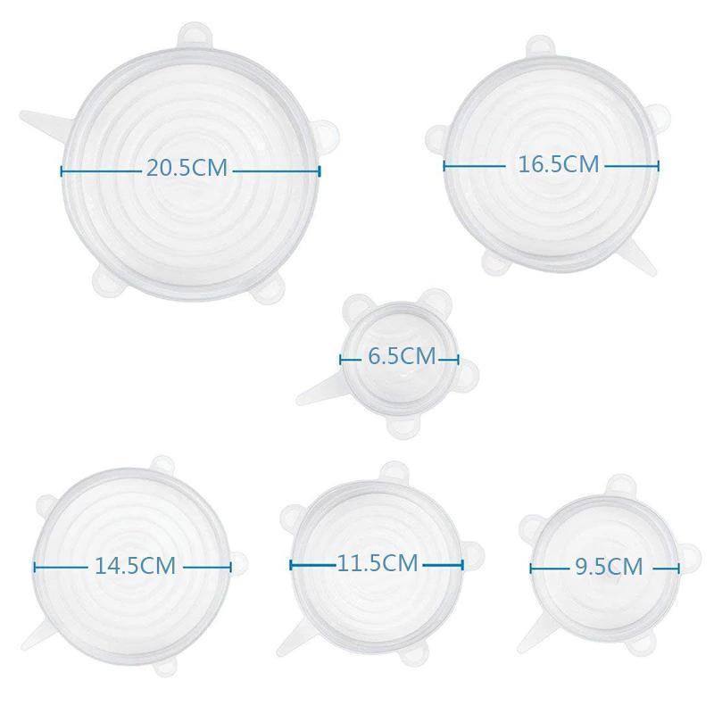 Kalsten | Air Tight Silicone Food Safety Lids (Set of 6)