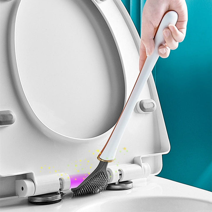 Kalsten | Hygienic Silicone Toilet Brush with Wall Holder and Quick-Drying Design