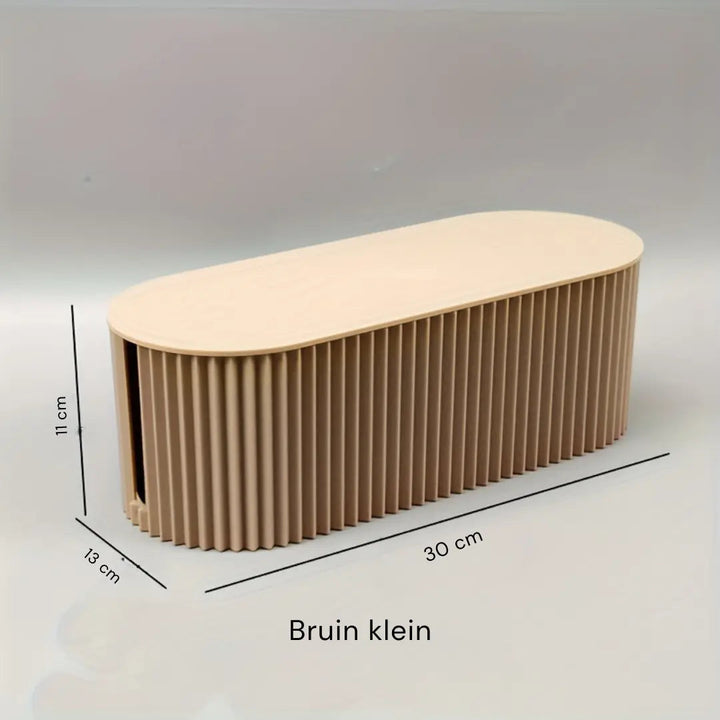 Kalsten | Ordoca Cable Box Desk Organizer | Cable Management & Storage | White | 30x11x13 cm