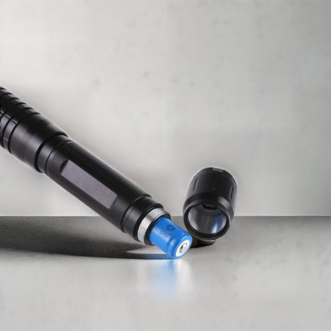 Kalsten | Blue Beam Laser Torch | 450nm High-Intensity Optical Output | Tactical 5000m+ Range | Adjustable Focus Aluminum Chassis | Thermal Ignition Capable Flashlight