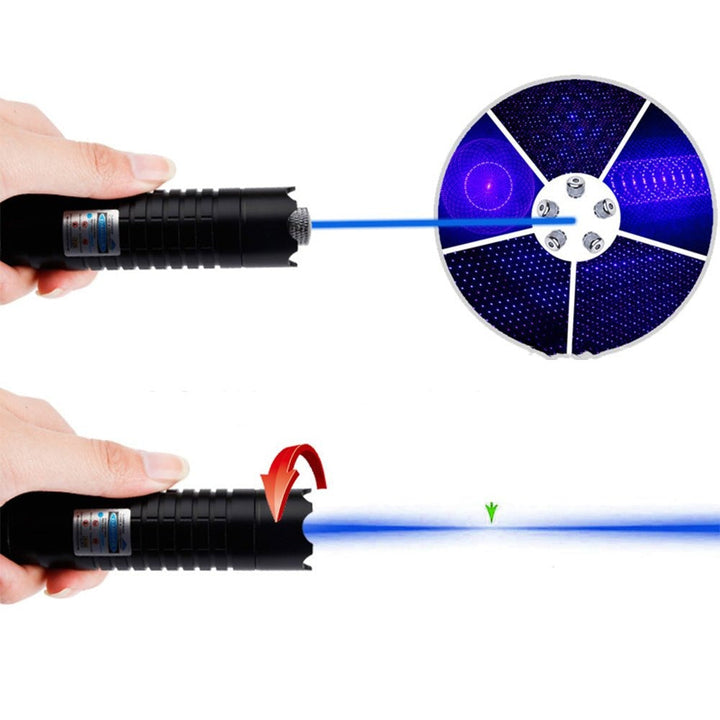 Kalsten | Blue Beam Laser Torch | 450nm High-Intensity Optical Output | Tactical 5000m+ Range | Adjustable Focus Aluminum Chassis | Thermal Ignition Capable Flashlight
