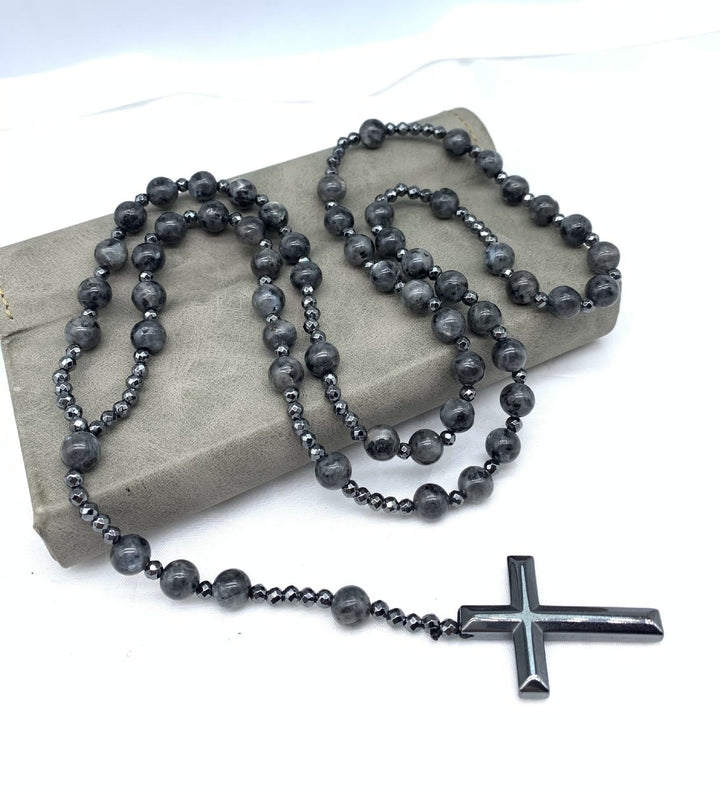 Kalsten | Orion Spiritual Necklace with Tiger Eye & Lapis Lazuli – Men's Rosary
