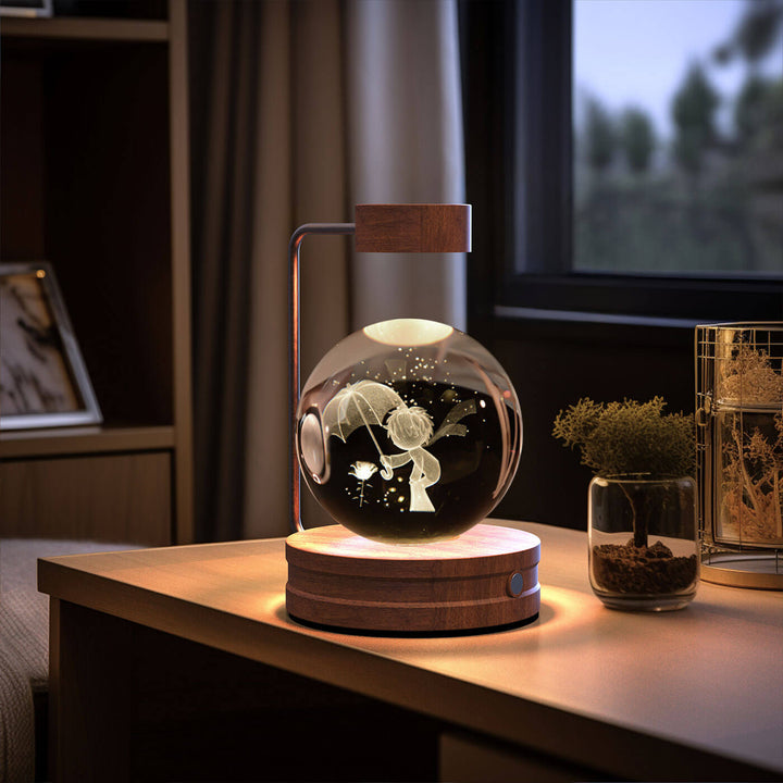 Crystal Ball Cosmic Dinosaur Indoor Night Light USB Power Warm Bedside Light Birthday Gift Night Lamp | Kalsten