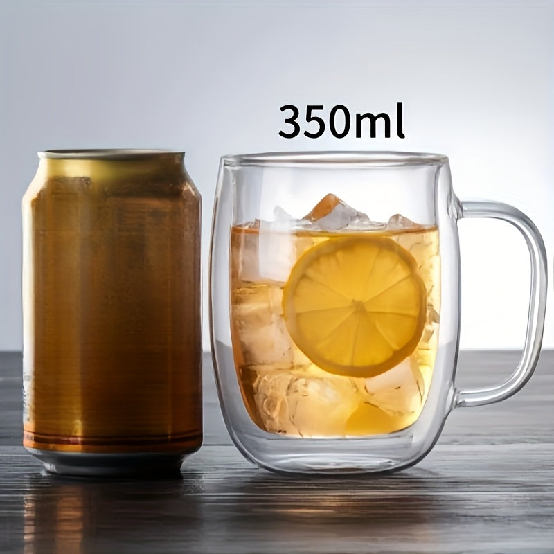 Kalsten | ThermoSip Double-walled Glass Mug – Borosilicate Glass, Heat Resistant & Elegant