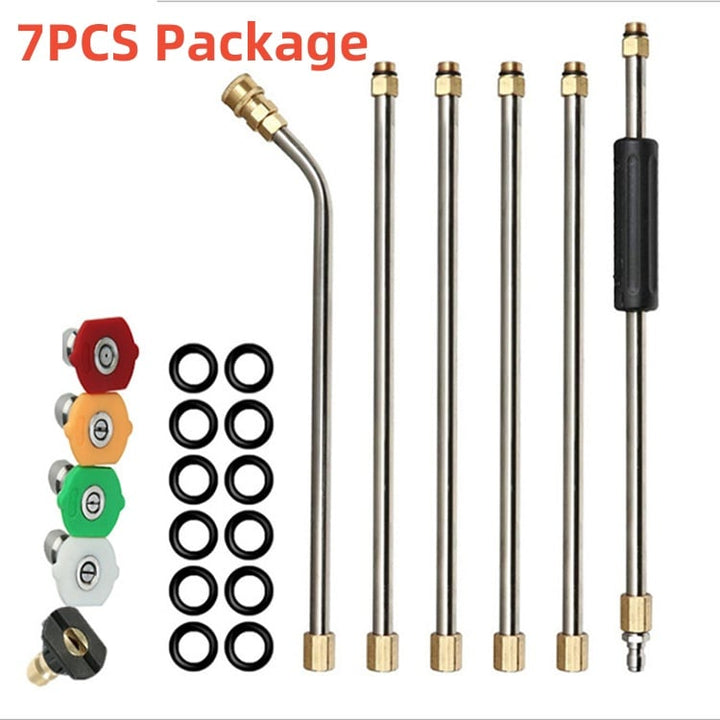 Kalsten | 4000 PSI Telescoping High Pressure Washer Wand Set for Gutter & Roof Drainage & Walls Cleaning