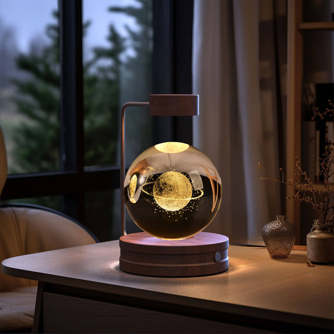Crystal Ball Cosmic Dinosaur Indoor Night Light USB Power Warm Bedside Light Birthday Gift Night Lamp | Kalsten
