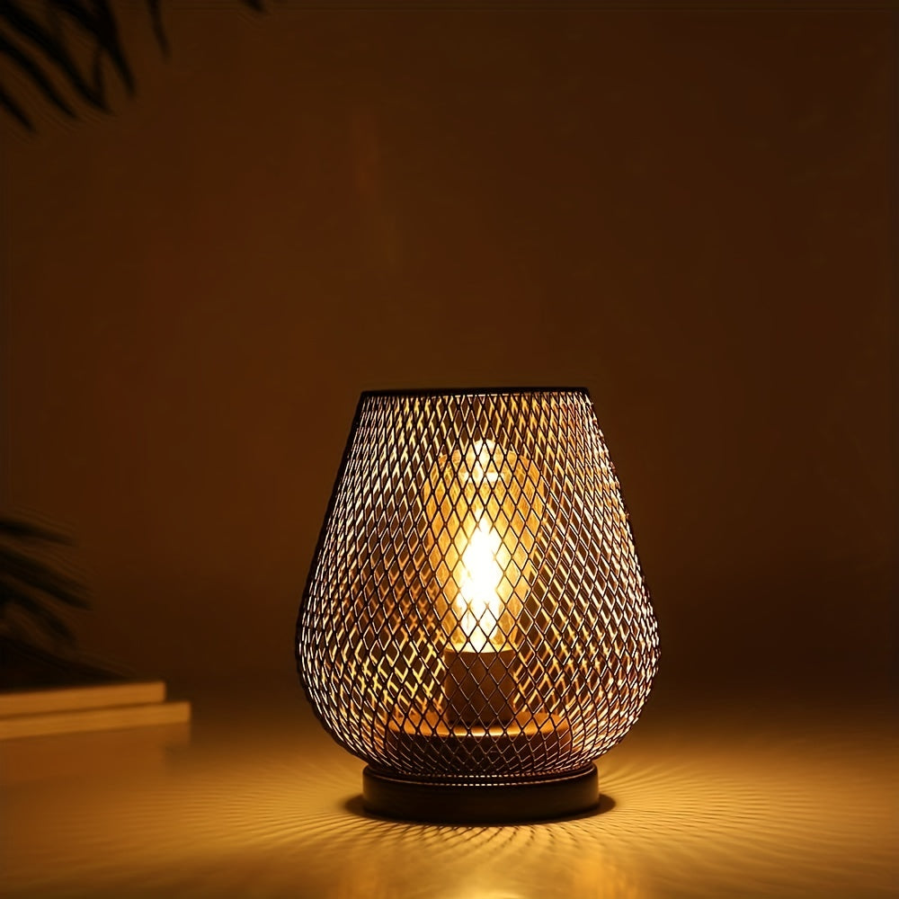 RusticMesh Table Lamp Set – Industrial Style and Atmospheric Lighting | Kalsten