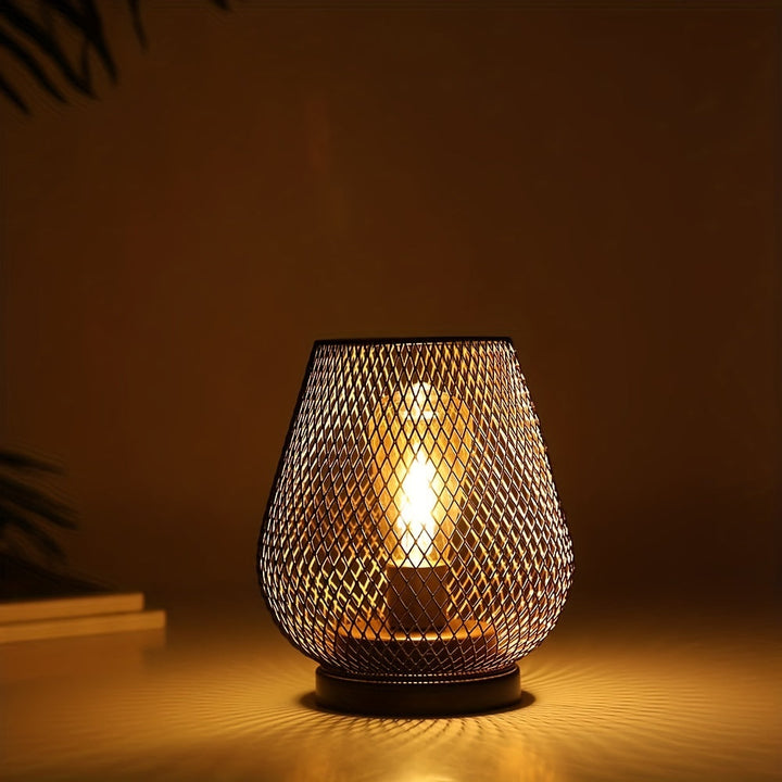 RusticMesh Table Lamp Set – Industrial Style and Atmospheric Lighting | Kalsten