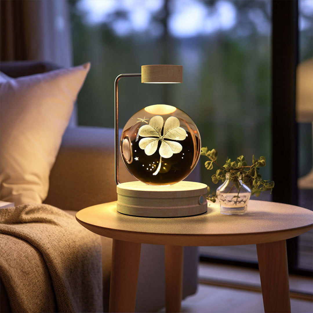 Crystal Ball Cosmic Dinosaur Indoor Night Light USB Power Warm Bedside Light Birthday Gift Night Lamp | Kalsten