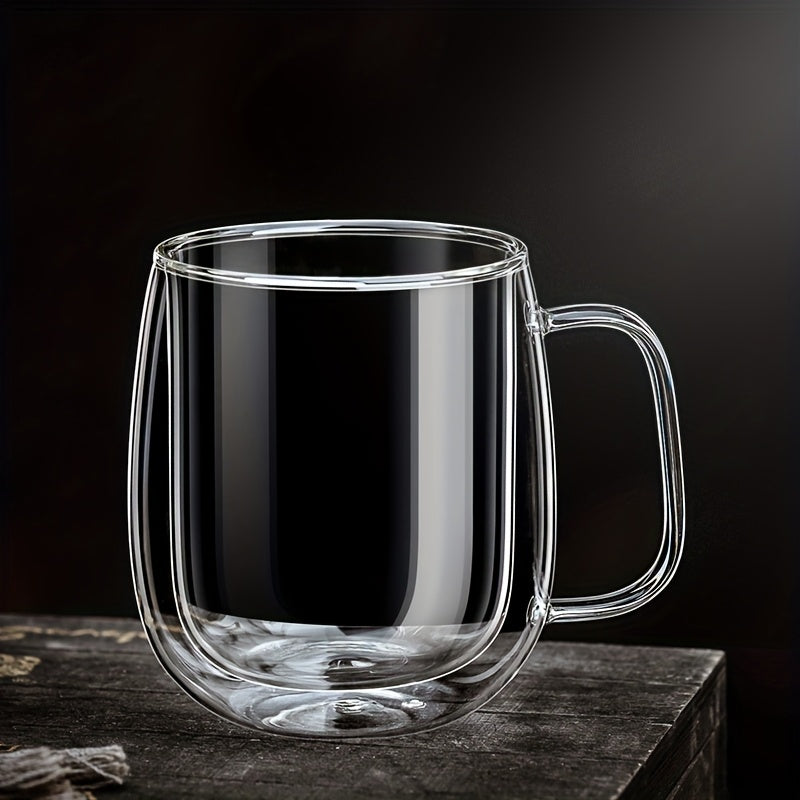 Kalsten | ThermoSip Double-walled Glass Mug – Borosilicate Glass, Heat Resistant & Elegant