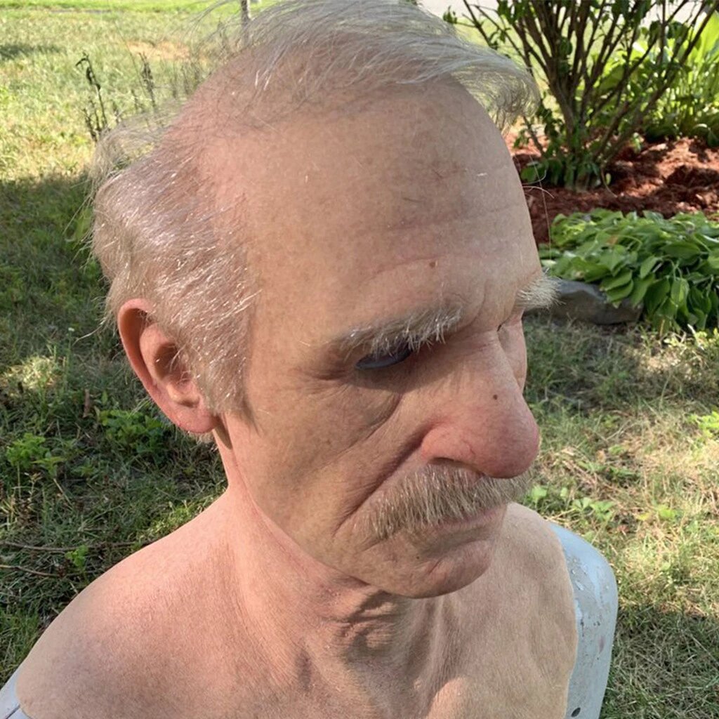 Kalsten | Creepy Old Man Mask – Realistic Latex Halloween Mask for Adults