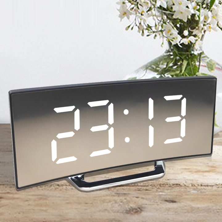 LED Lighting large digital display | Curved LED Digital Clock - Amedea | Kalsten