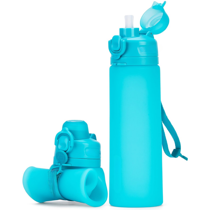 Kalsten | Collapsible 600 ml Silicone Water Bottle - Leakproof & BPA-free
