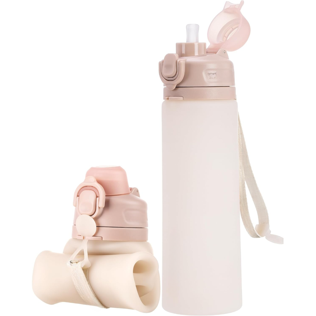 Kalsten | Collapsible 600 ml Silicone Water Bottle - Leakproof & BPA-free