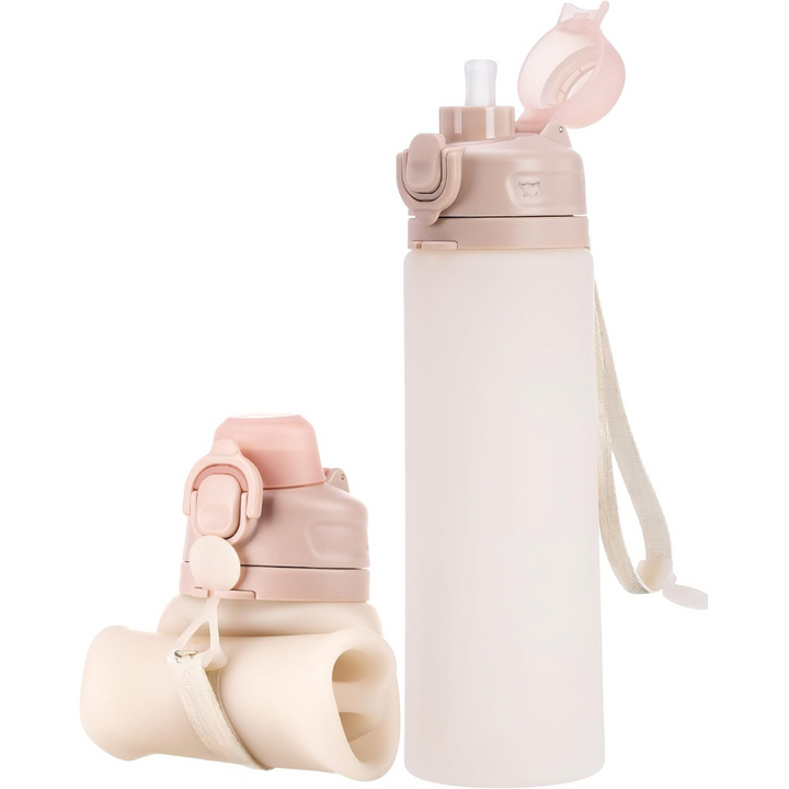 Kalsten | Collapsible 600 ml Silicone Water Bottle - Leakproof & BPA-free