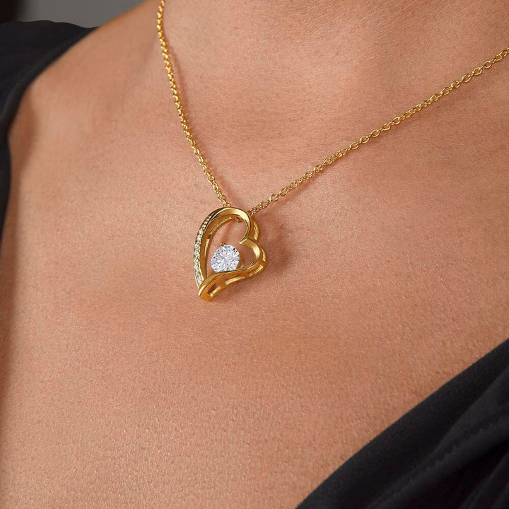 Kalsten | Eternal Rose Box "To My Love" With Diamond Heart Necklace