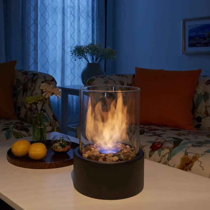 Kalsten | Fire Pit Tabletop Ethanol Burner with Glass