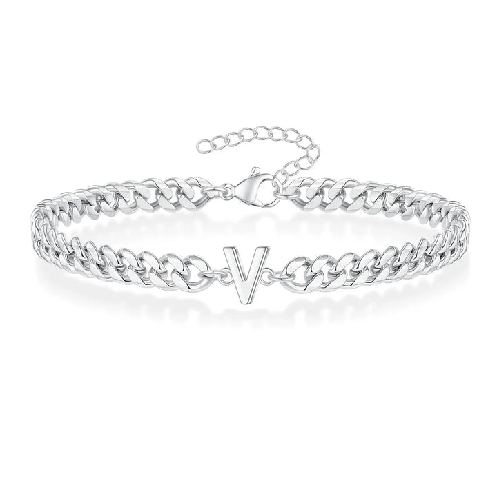 Kalsten | Couples Letter Initial Cuban Bracelet
