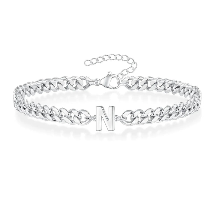Kalsten | Couples Letter Initial Cuban Bracelet