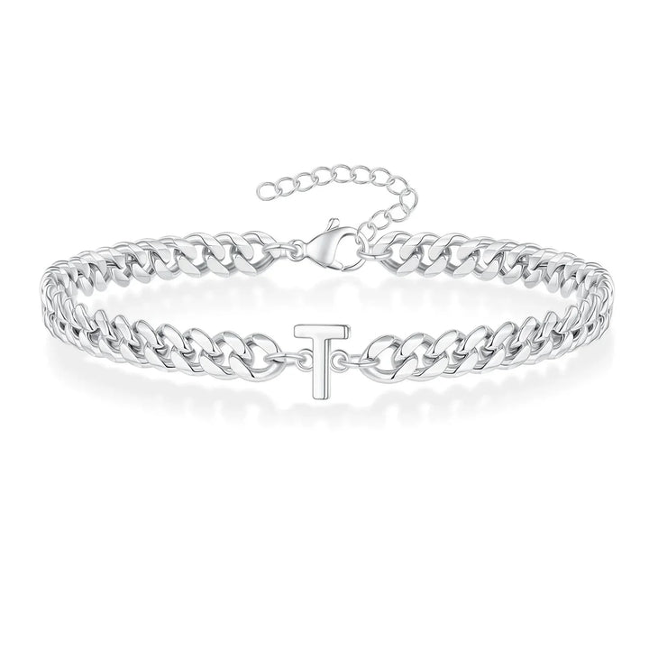 Kalsten | Couples Letter Initial Cuban Bracelet