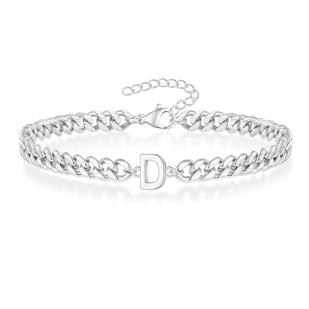 Kalsten | Couples Letter Initial Cuban Bracelet