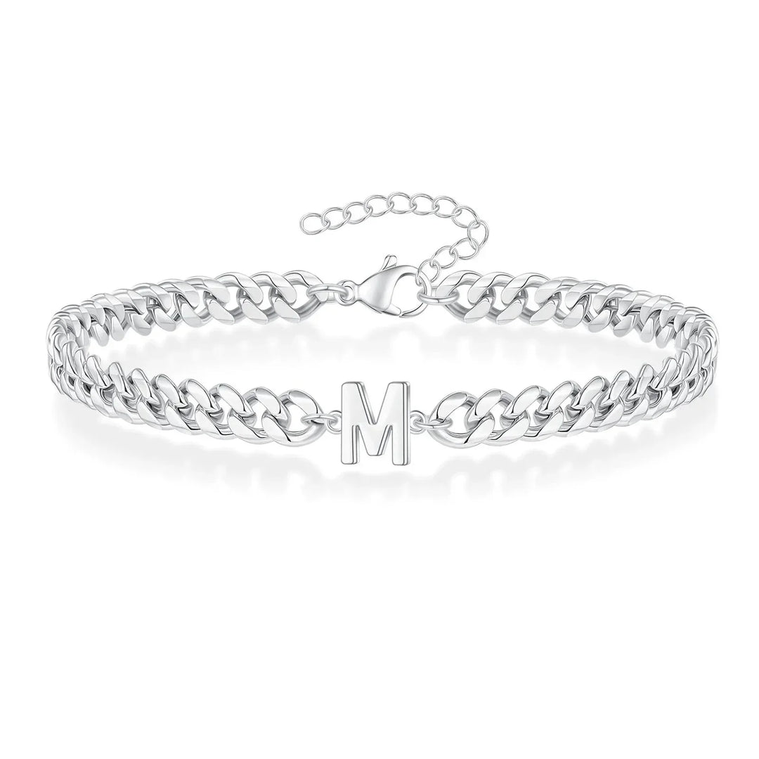 Kalsten | Couples Letter Initial Cuban Bracelet