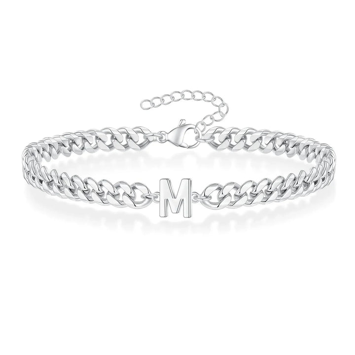 Kalsten | Couples Letter Initial Cuban Bracelet
