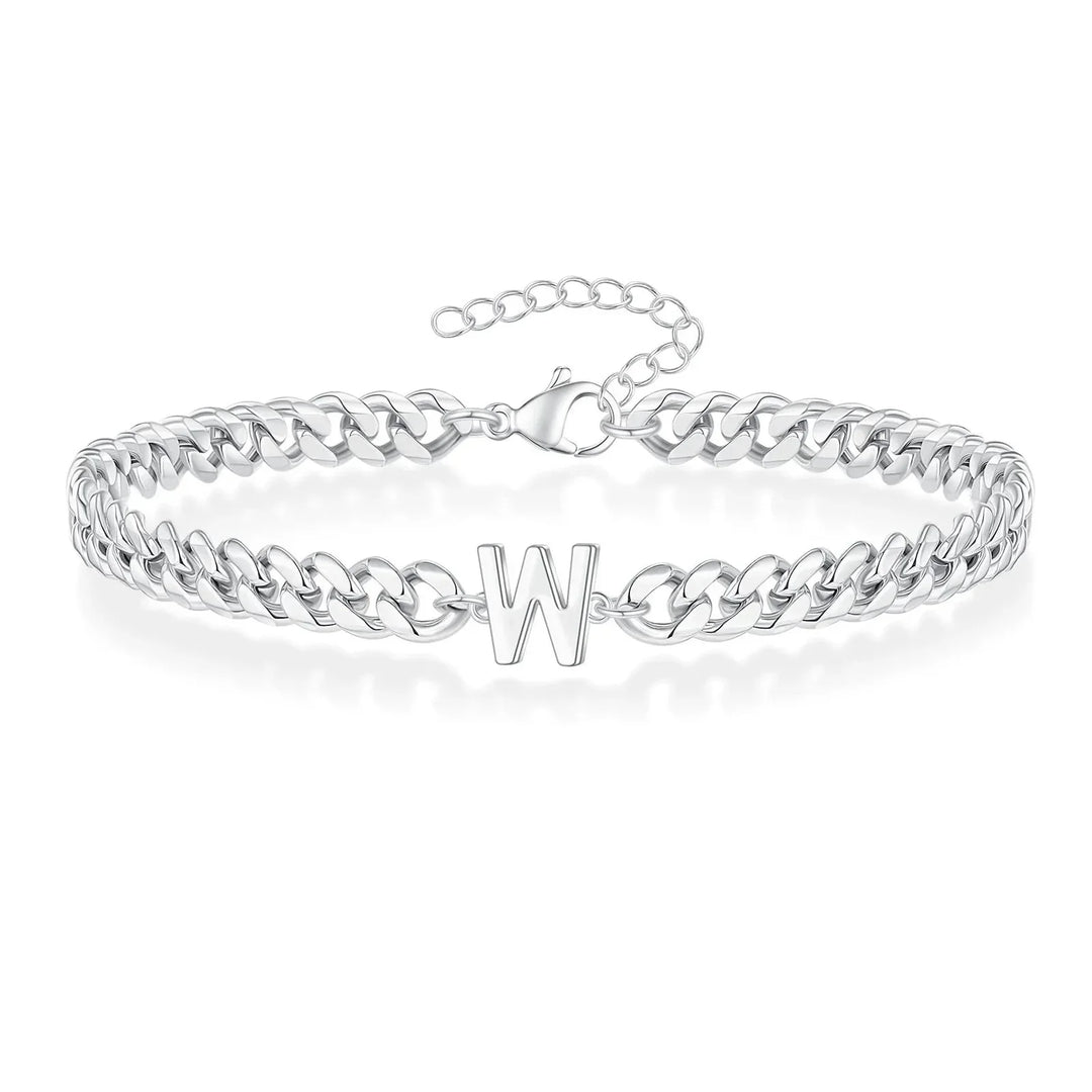 Kalsten | Couples Letter Initial Cuban Bracelet