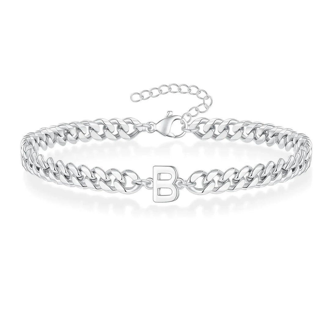 Kalsten | Couples Letter Initial Cuban Bracelet