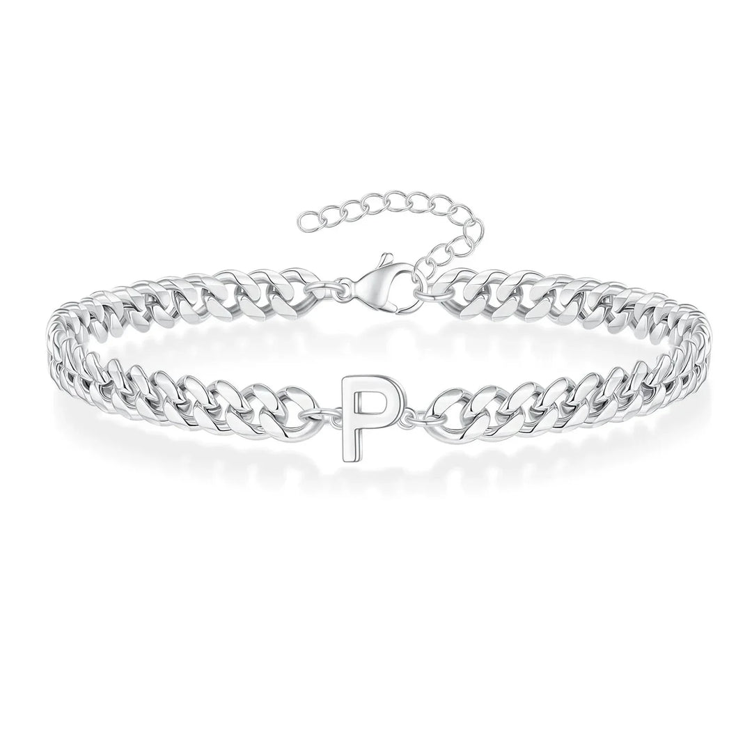 Kalsten | Couples Letter Initial Cuban Bracelet