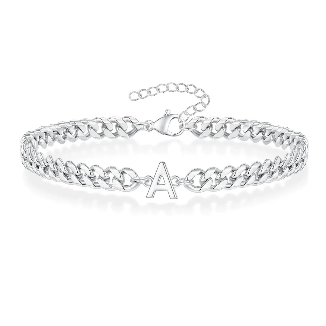 Kalsten | Couples Letter Initial Cuban Bracelet