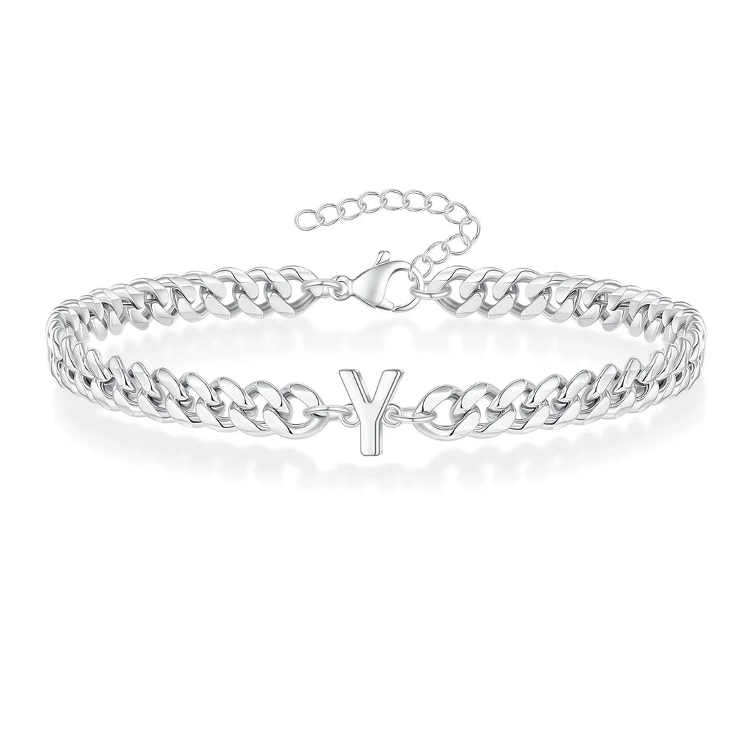 Kalsten | Couples Letter Initial Cuban Bracelet