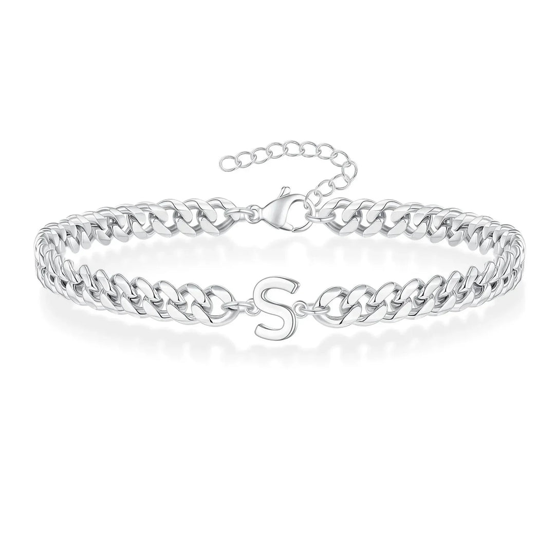 Kalsten | Couples Letter Initial Cuban Bracelet